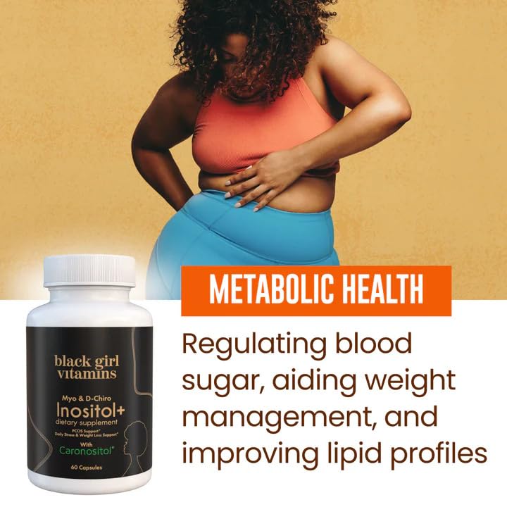 Black Girl Vitamins Inositol label highlights 40:1 ratio for balance