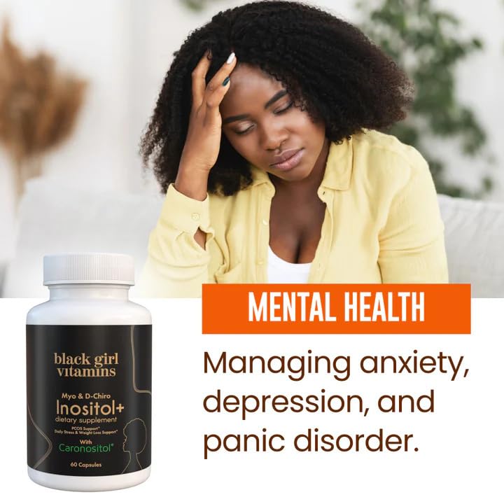 Lifestyle scene of Black Girl Vitamins Inositol in a daily wellness routine