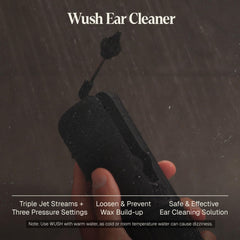 Black Wolf Wush Pro water basin used for secure ear irrigation.