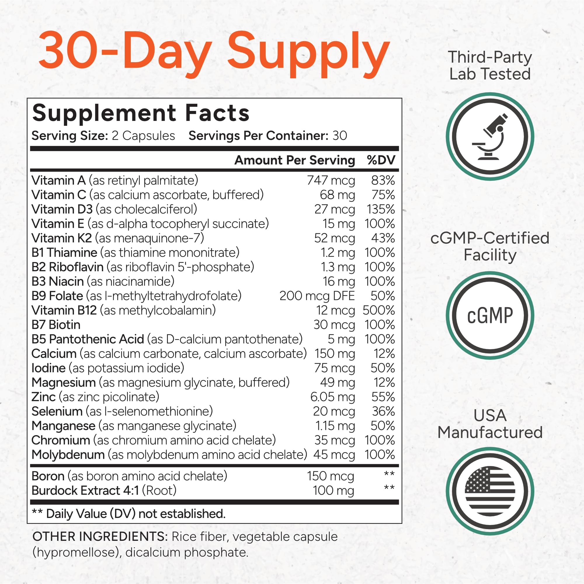 BLADDER SMART clean-profile image underscores no artificial fillers in the formula.