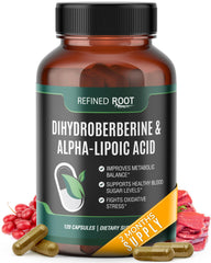 Blast Supplements Refined Root Dihydroberberine bottle highlights metabolic support potential.
