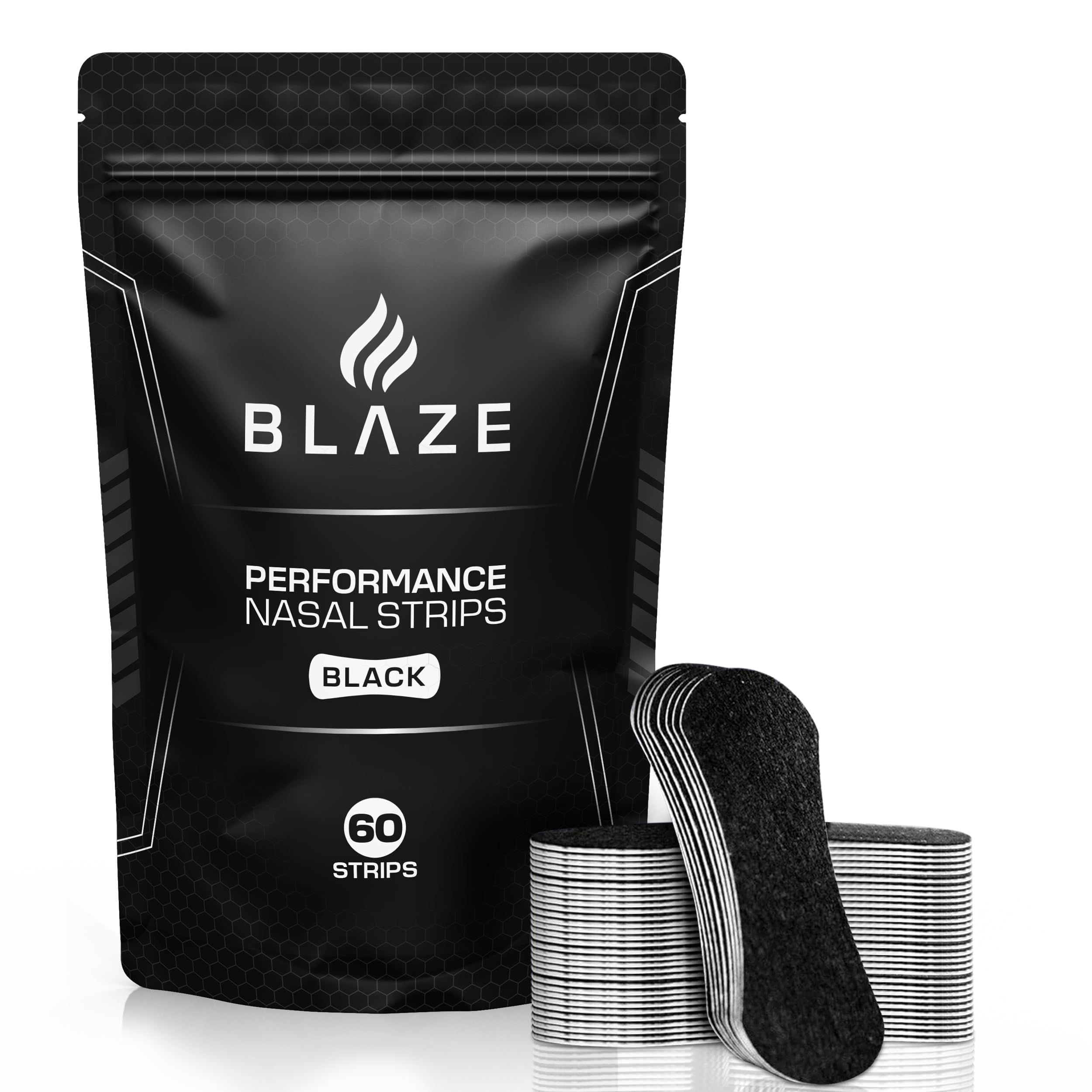 BLAZE performance nose strips 60-pack shown for extended daily use and airflow support.