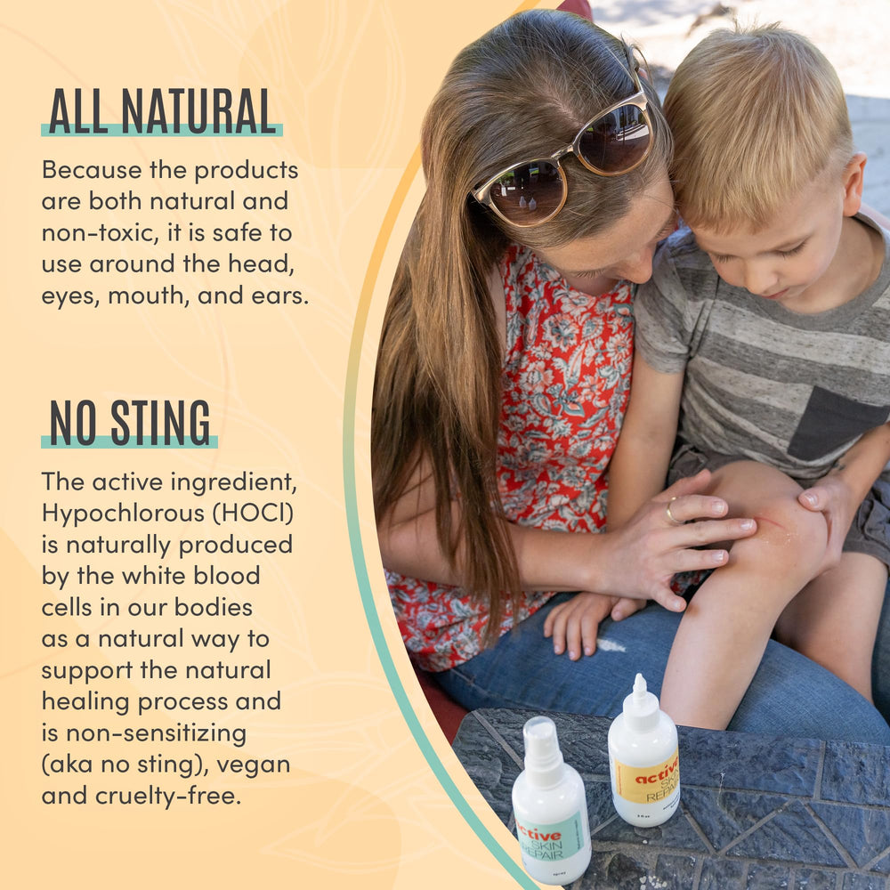 BLDG ACTIVE germ-fighting formula, quick coverage for minor skin irritation.