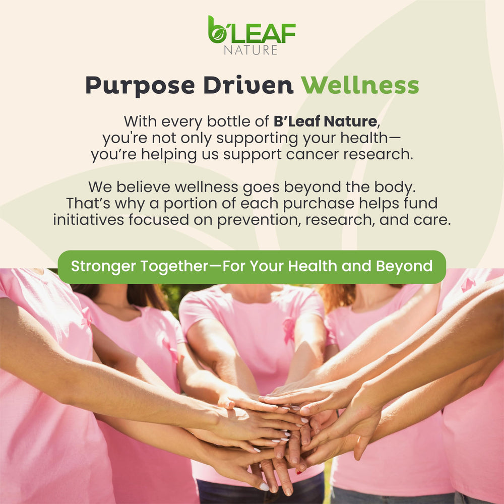 Purpose-driven wellness message with B'LEAF NATURE Quercetin Phytosome