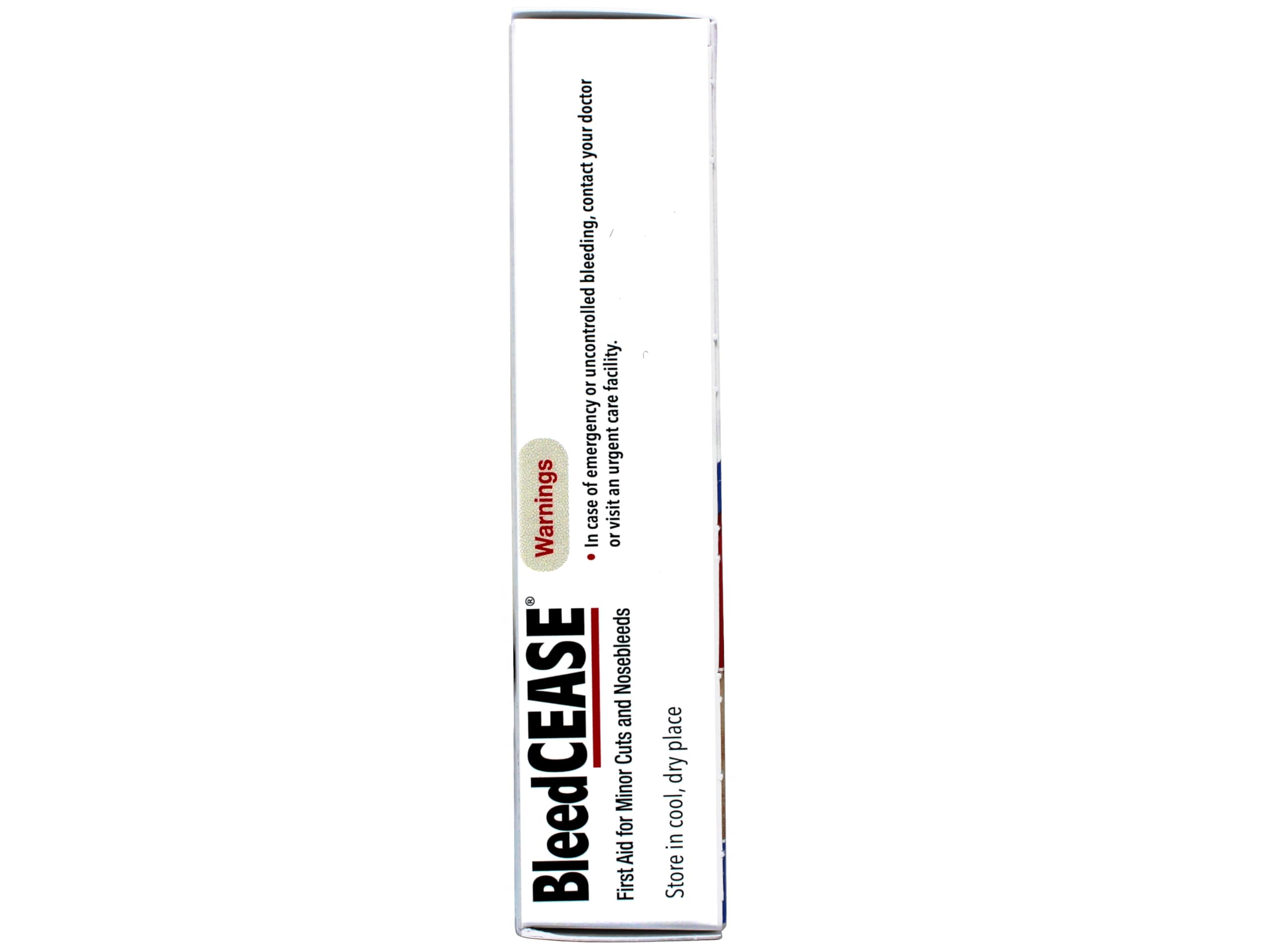 BleedCEASE wound application on skin provides absorbent, protective coverage.