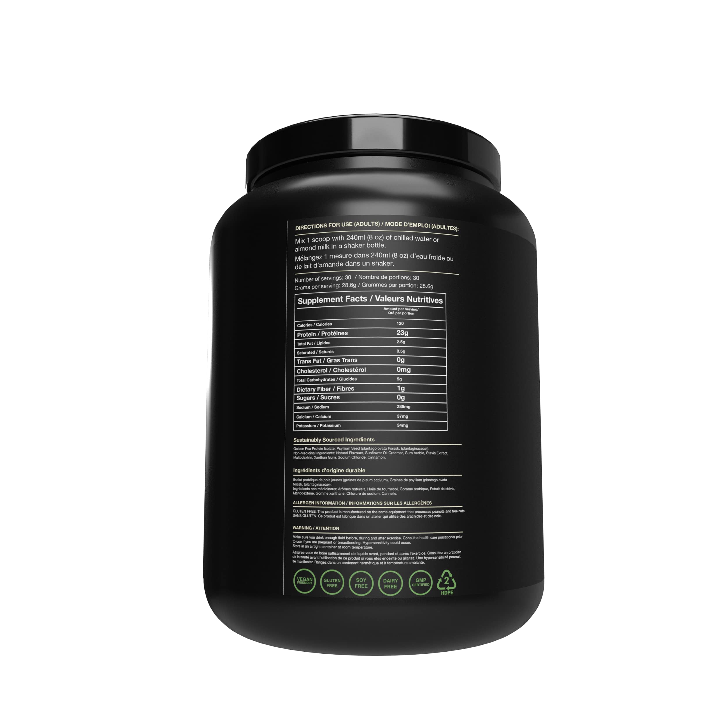 Blessed vegan protein in a recipe image highlights plant-based, sustainable nutrition