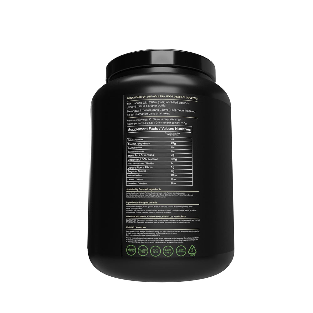 Blessed vegan protein in a recipe image highlights plant-based, sustainable nutrition