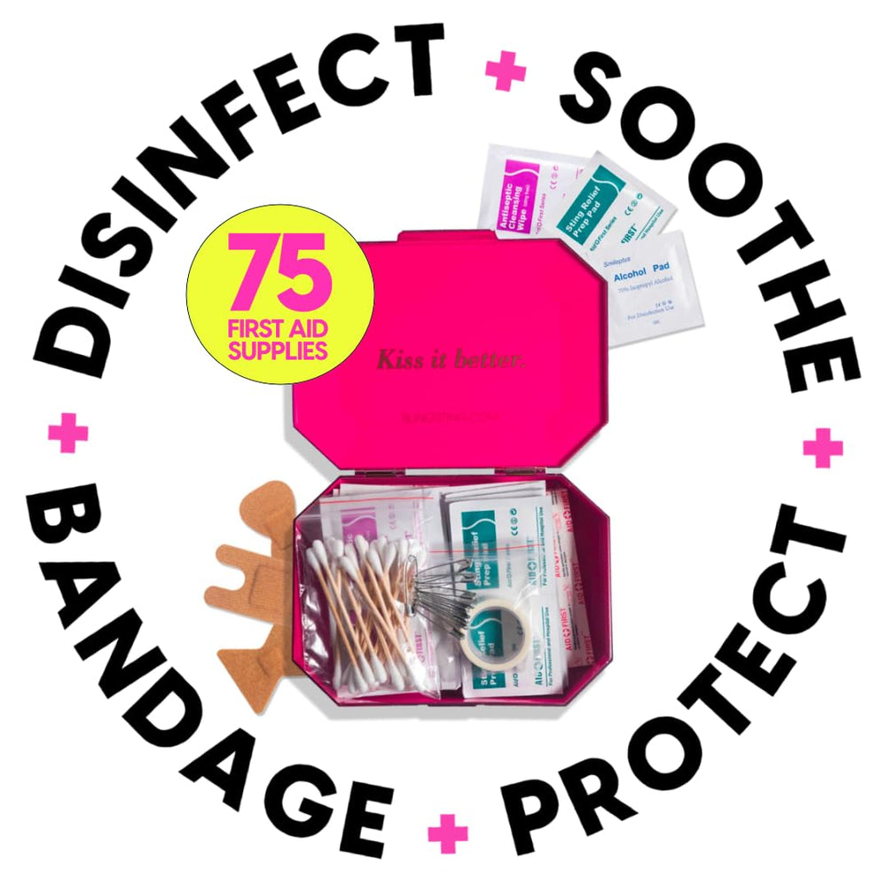 BLINGSTING First Aid Kit enables safe, stylish personal safety on the go.