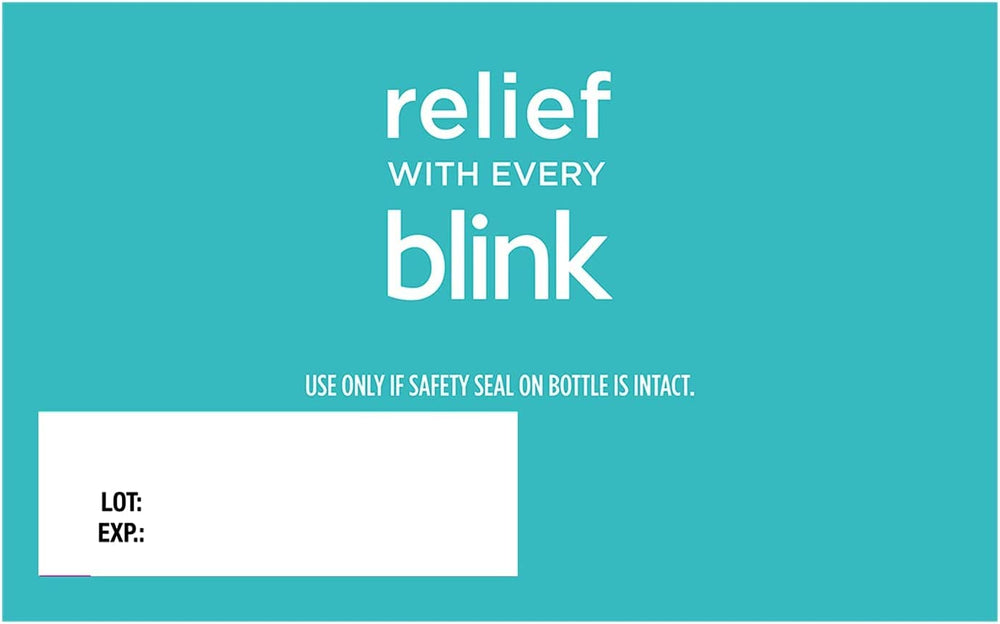 Blink Tears protection against wind and sun exposure in a compact vial.