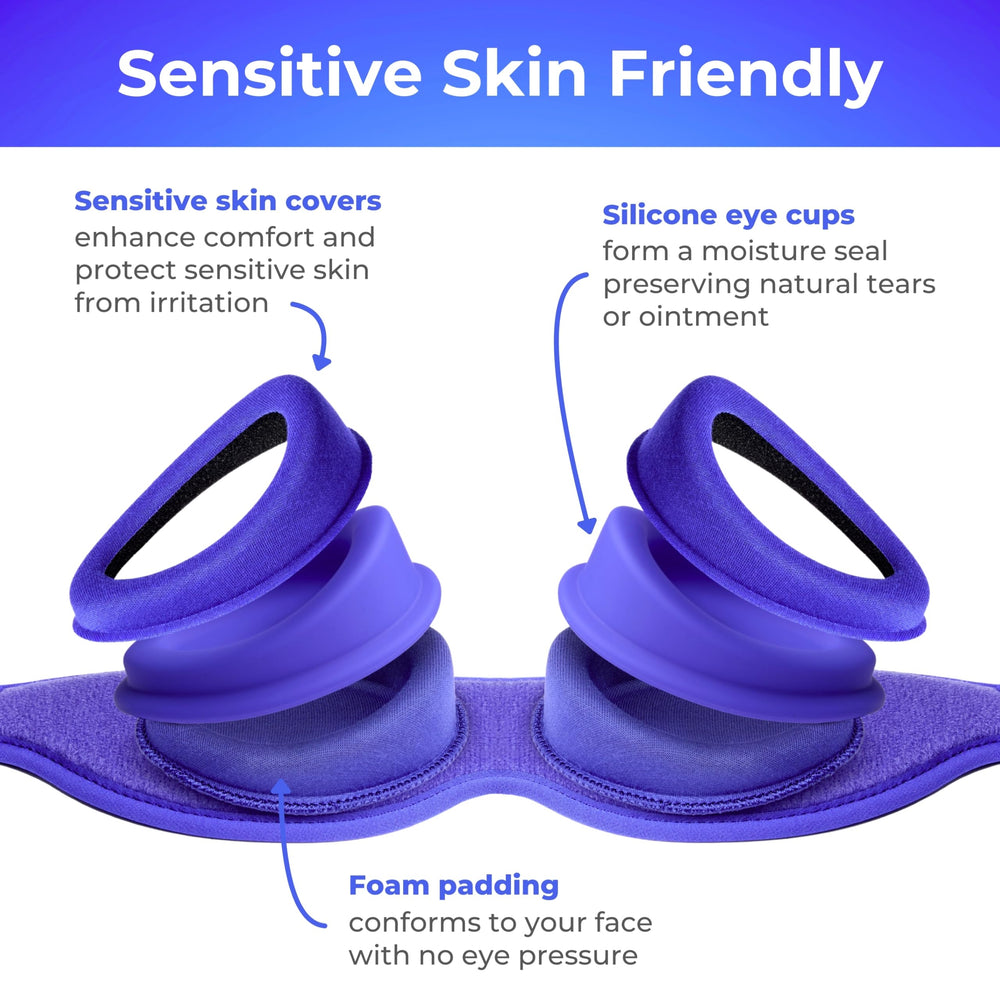 Blinkjoy Hydrating Sleep Mask silicone cups deliver a gentle, comfortable fit