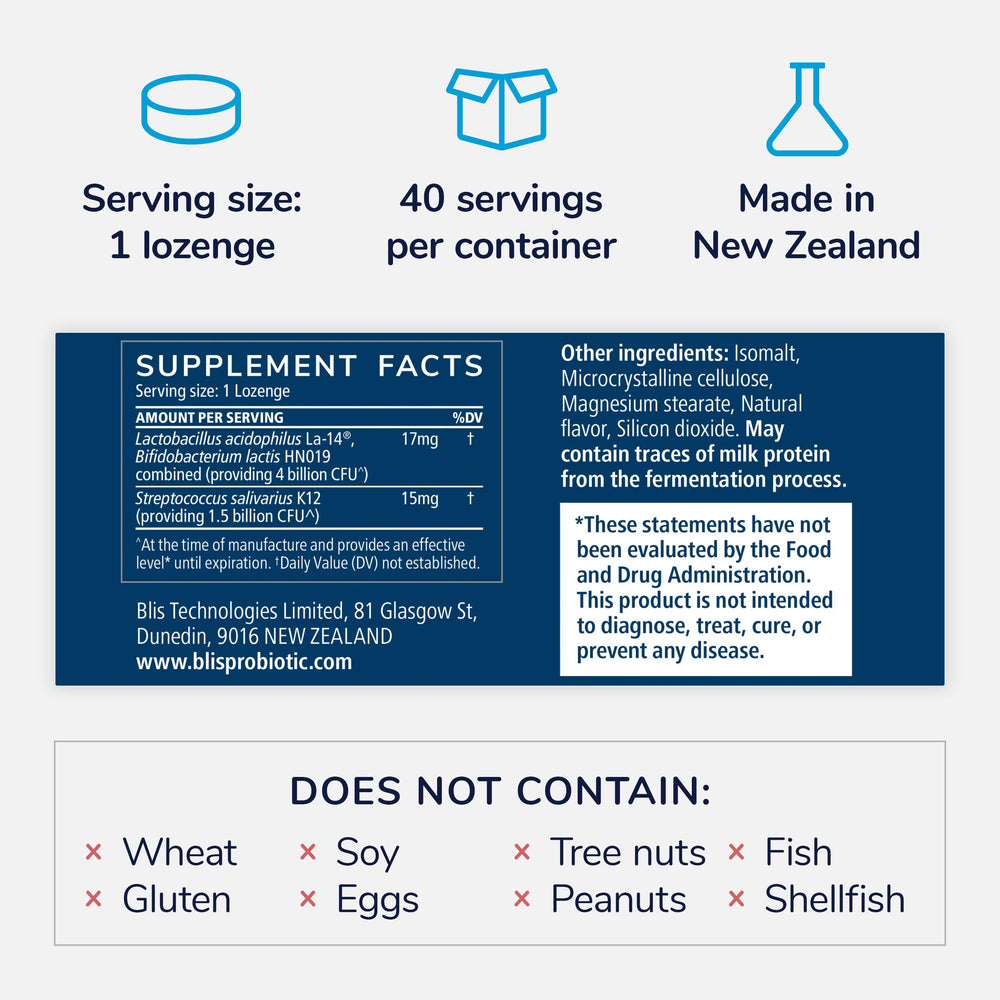 BLIS UltraBLIS 40-day supply package provides a consistent daily routine