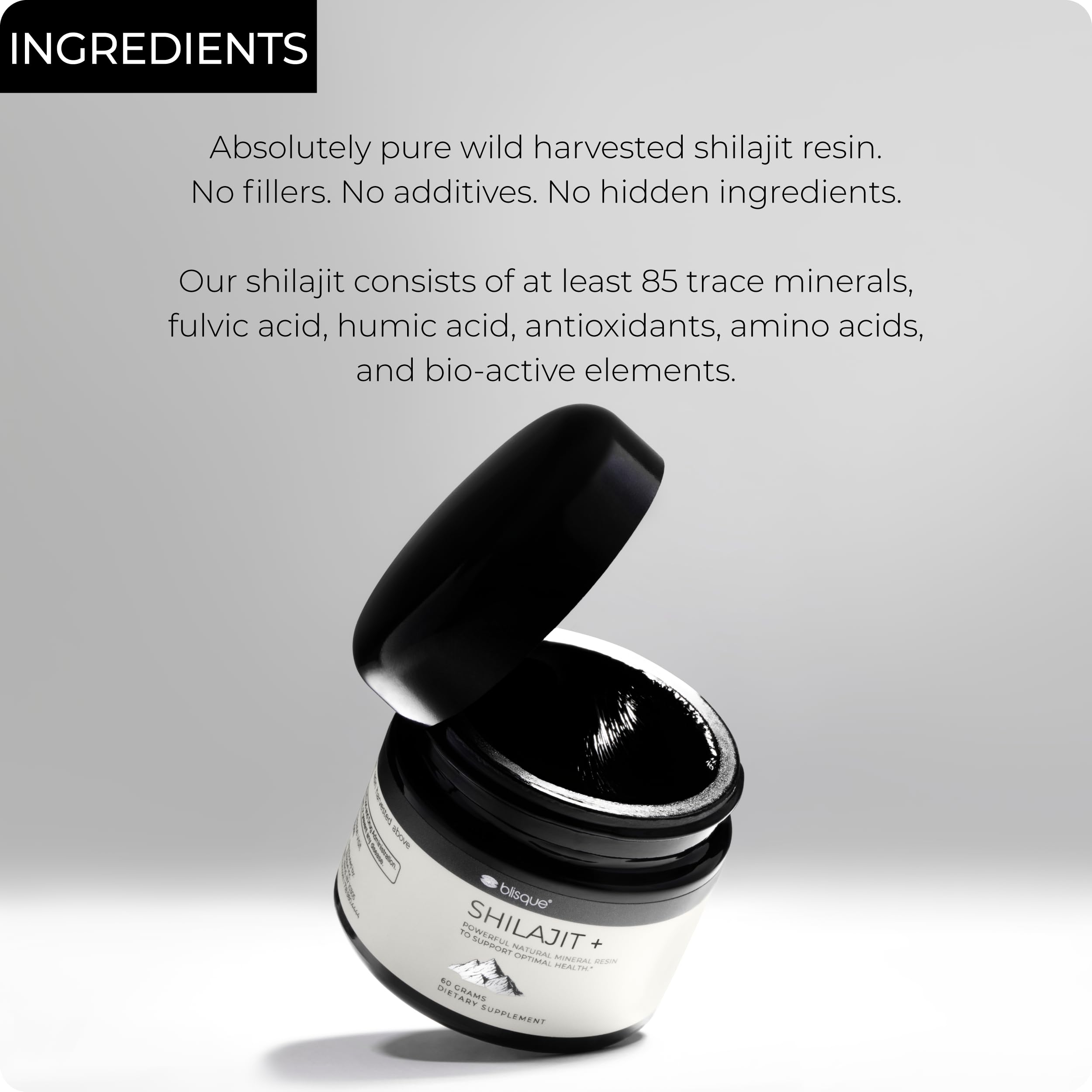 Blisque Shilajit resin spoon measure demonstrates easy daily use