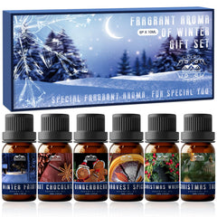 Bl BlissfulBlend Invierno set de 6 frascos de 10 ml para perfumar el hogar.