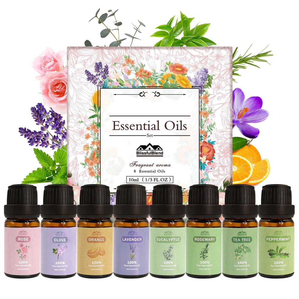 BlissfulBlend Menta: botella ambar para difusor, perfuma espacios con frescura revitalizante.