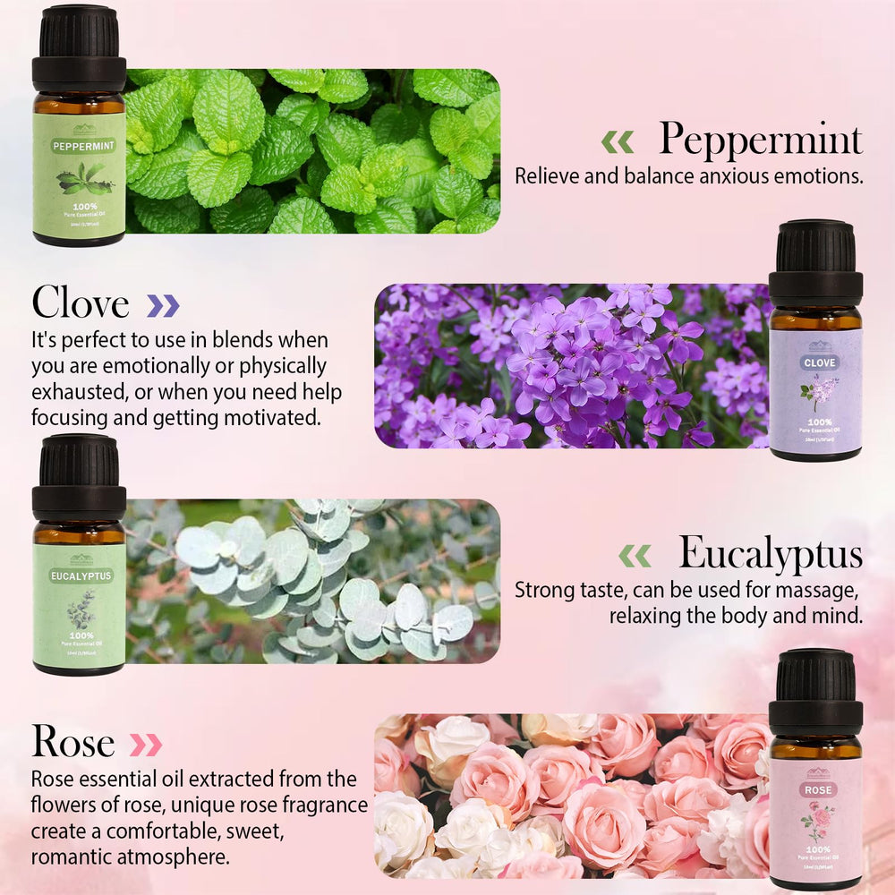 BlissfulBlend Rosa: botella ambar para difusor, notas florales suaves para momentos relajantes.