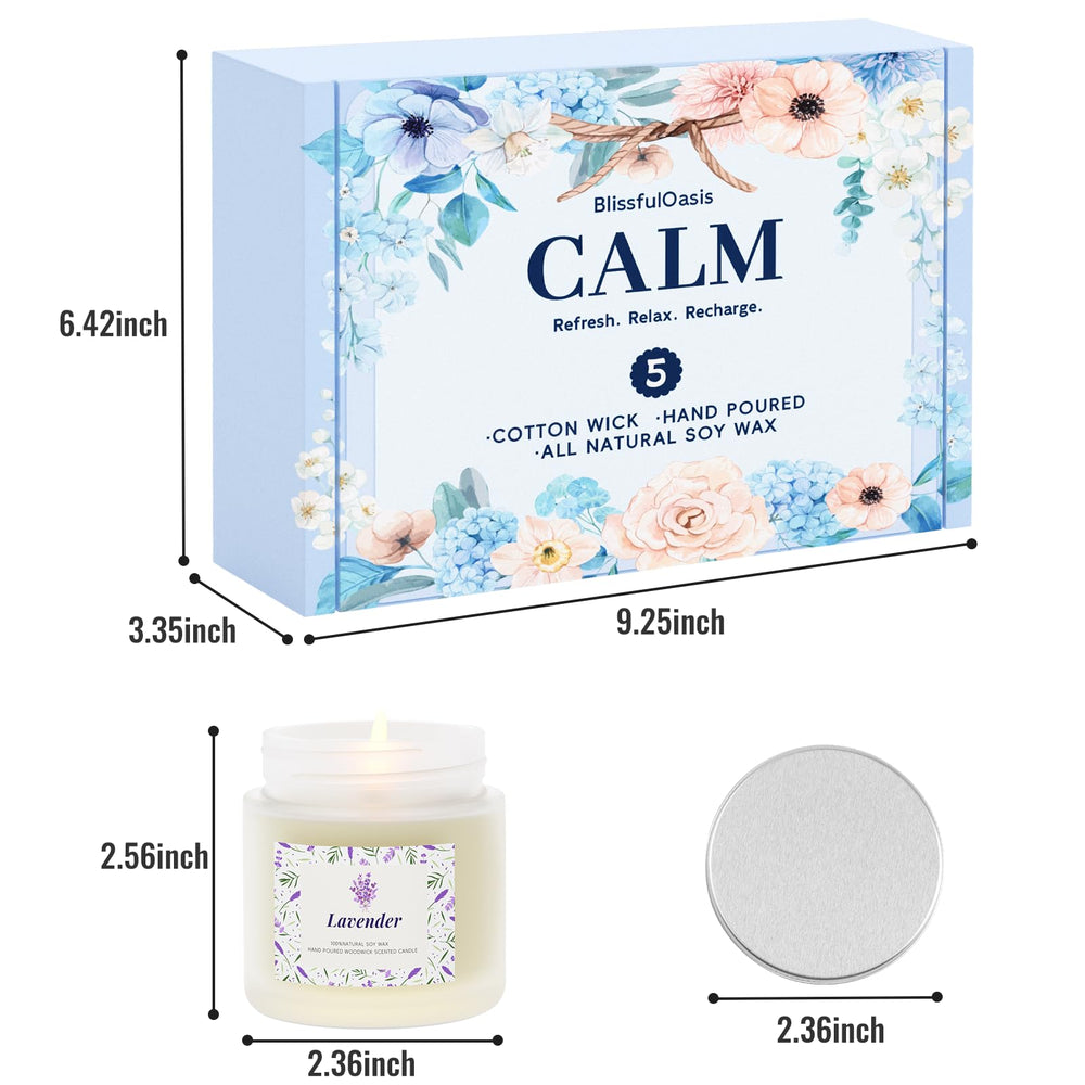 BlissfulOasis Bergamot Jasmine candle jar elevates mood with fresh citrus floral notes.