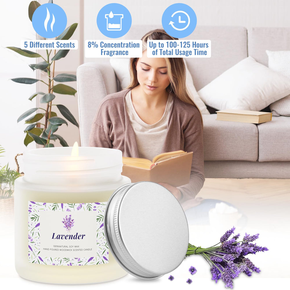 BlissfulOasis Vanilla candle jar cozy warmth ideal for relaxing moments.