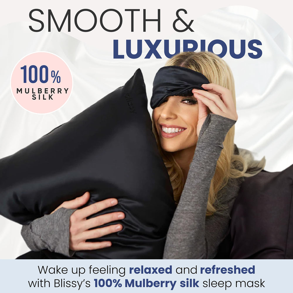 BLISSY Silk Sleep Mask OEKO-TEX certified for safe use