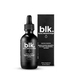 blk. PH 8+ water drops bottle with fulvic minerals for hydration balance