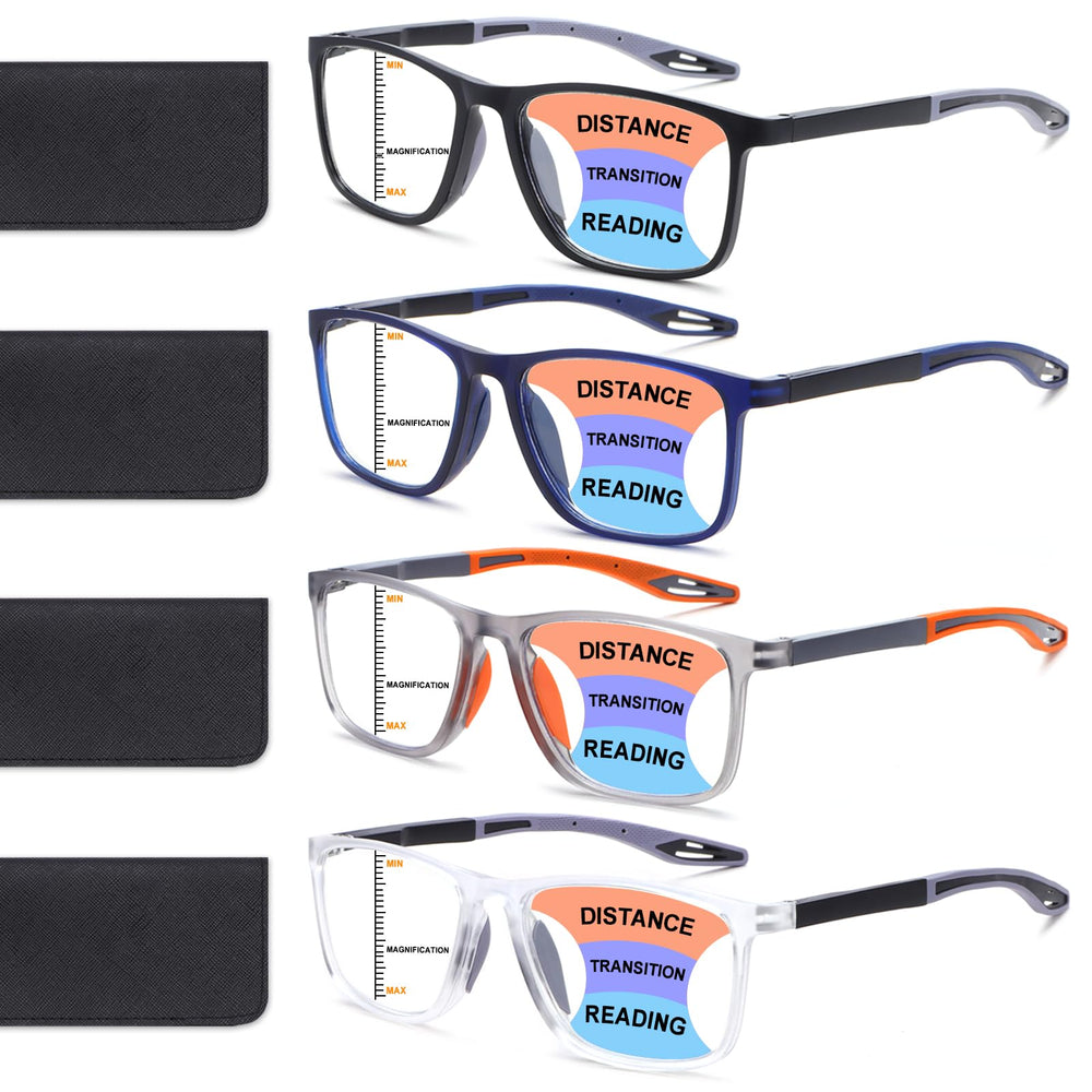 BLOEXCLU black progressive glasses for all-day versatility and comfort