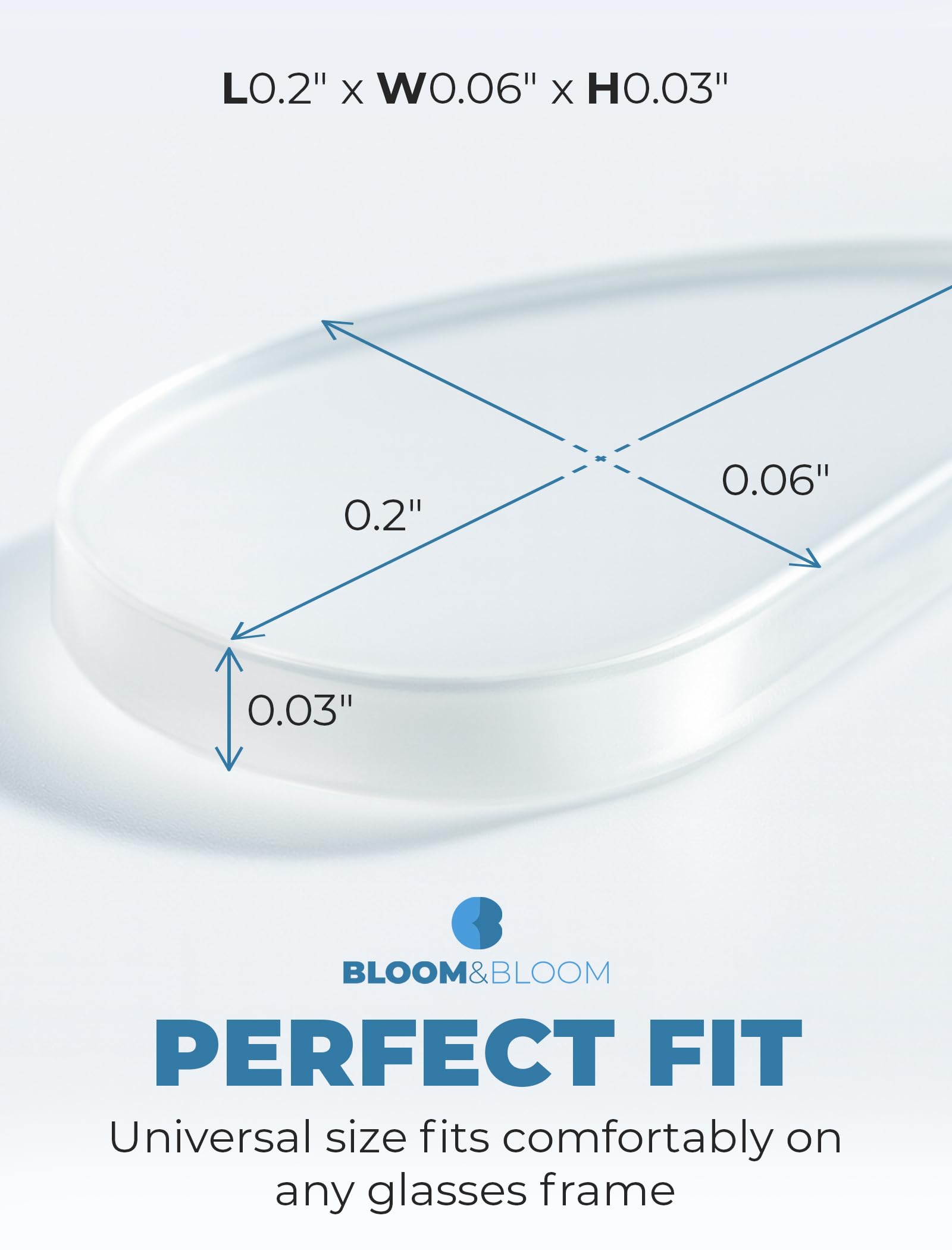 BLOOM & BLOOM almohadillas nariz ultra finas 1mm para aspecto discreto