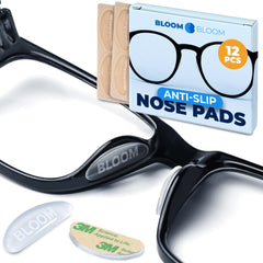 BLOOM & BLOOM premium nose pads six-pack in clear, keeping frames comfortable and secure.