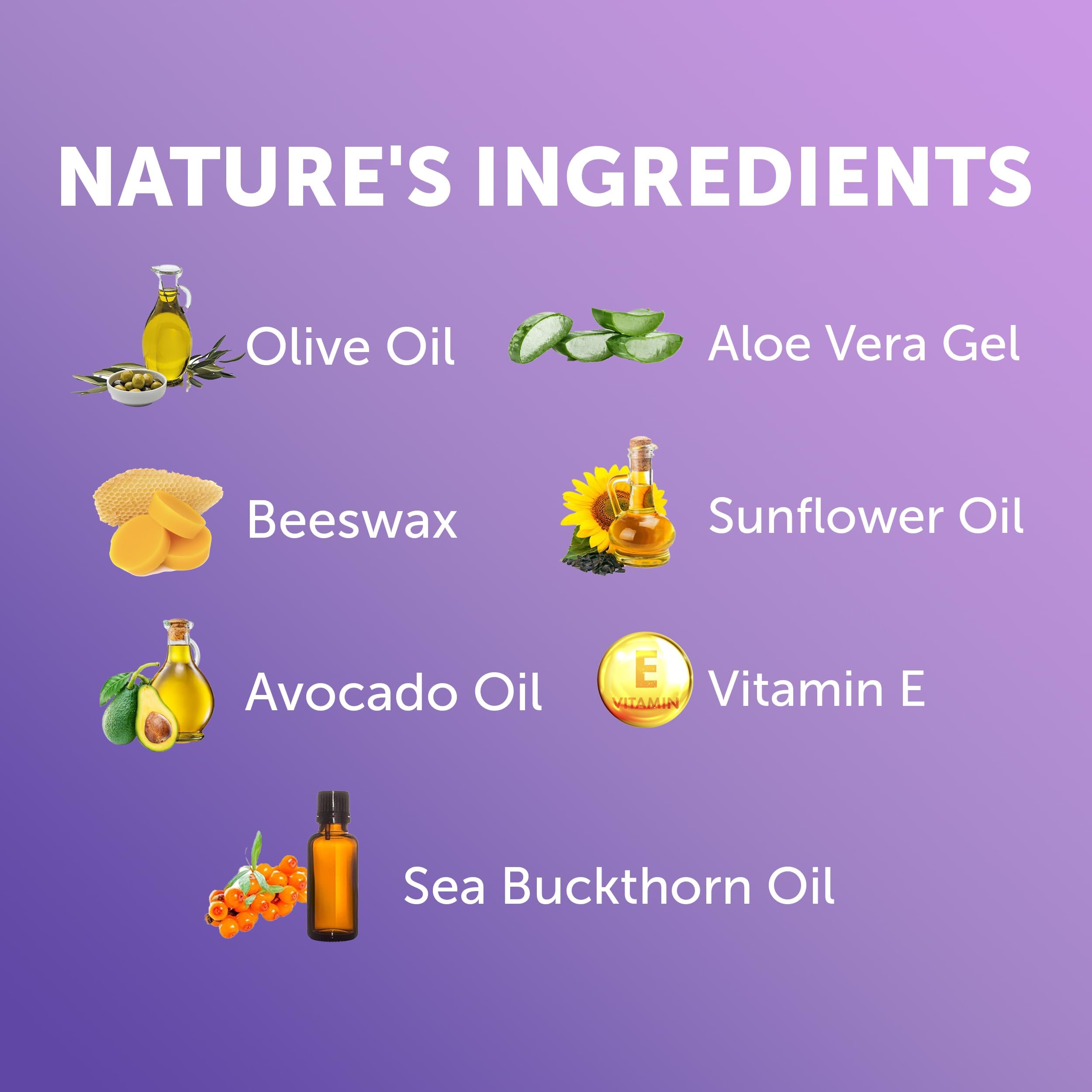Bloom Krans Vulva Harmony ingredients panel highlighting olive oil and aloe for gentle care