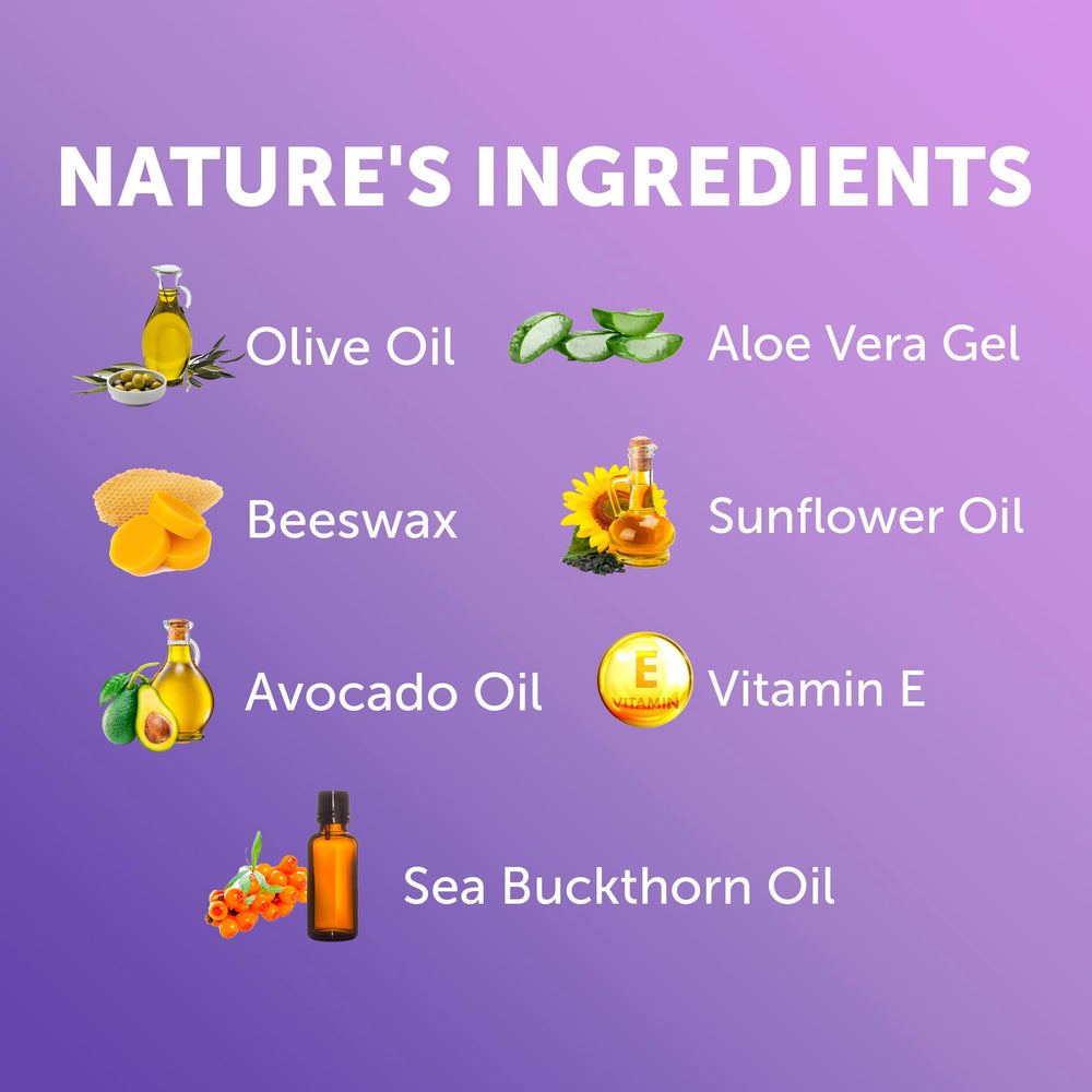 Bloom Krans Vulva Harmony ingredients panel highlighting olive oil and aloe for gentle care