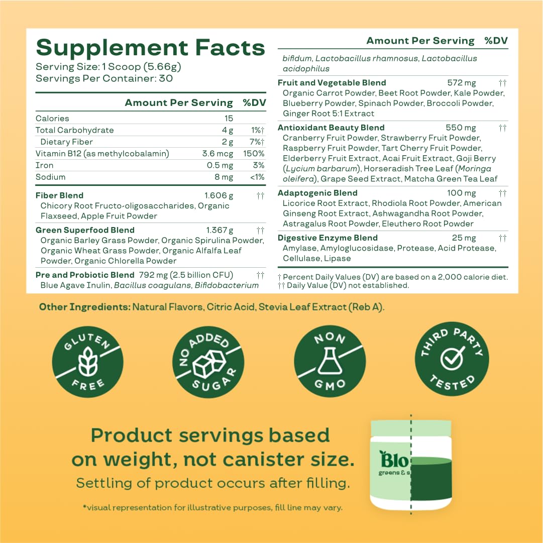 Bloom Nutrition allergen-free blend, dairy-free and gluten-free for inclusive diets