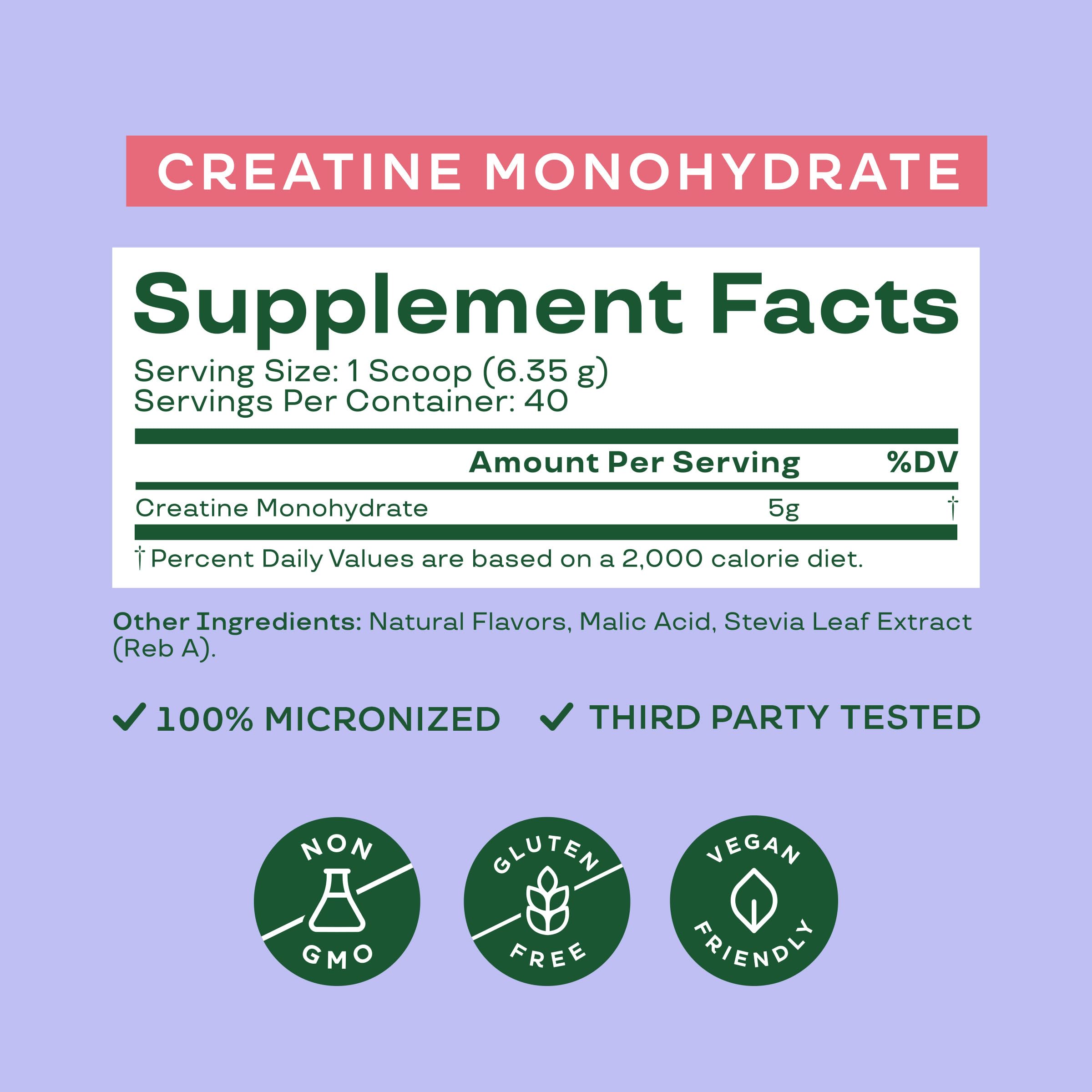 Bloom Nutrition Creatine Monohydrate dissolving in water for smooth mixing.
