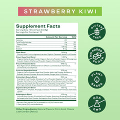 Bloom Nutrition strawberry kiwi flavor adds refreshing taste making daily greens enjoyable