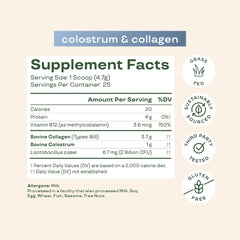 Bloom Nutrition probiotic colostrum blend for daily gut balance