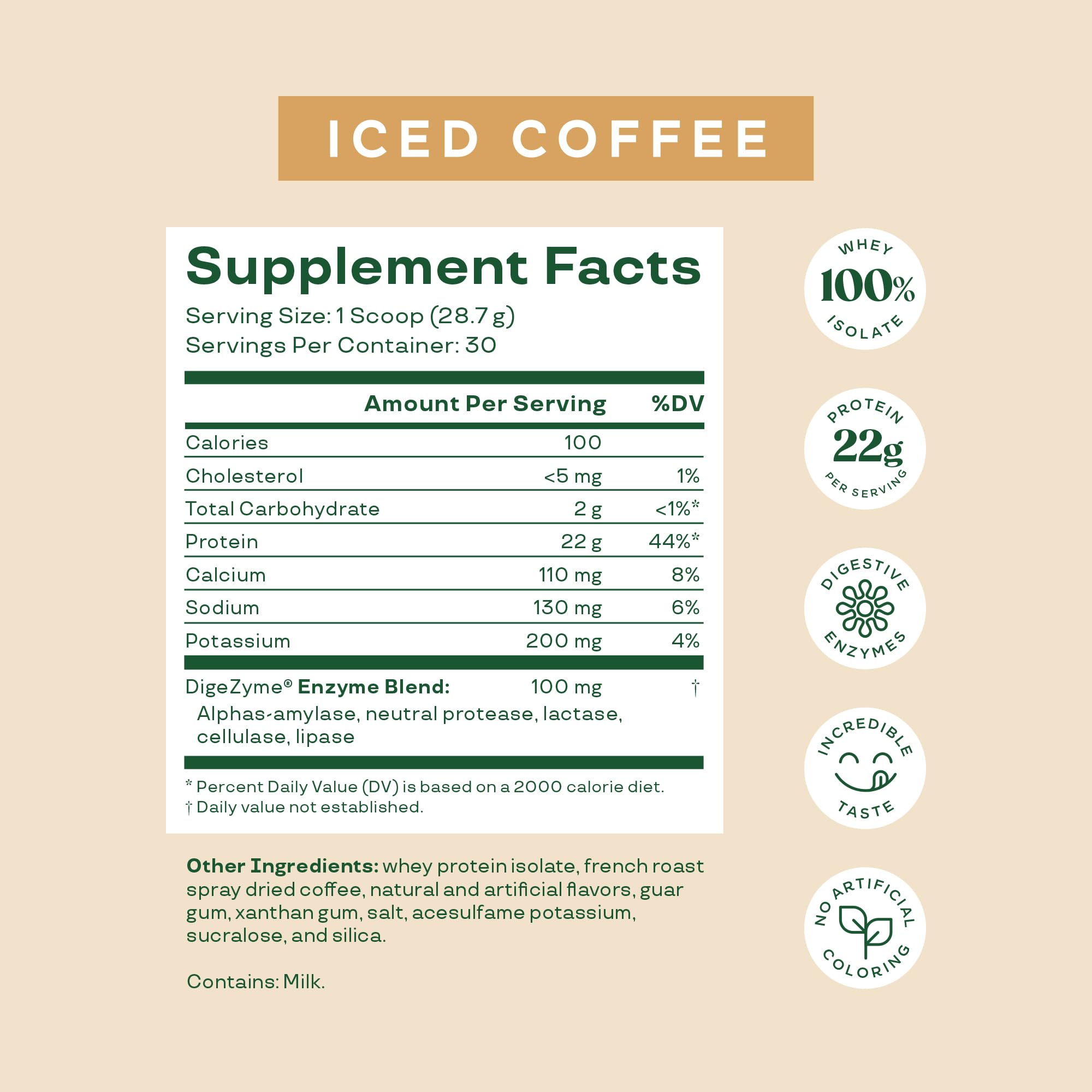 Bloom Nutrition Whey Isolate Iced Coffee shake in glass, ready for a quick workout snack.