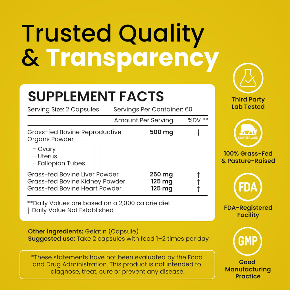 Bloomeo Beef Organ Nutrients Pack Capsules deliver multi-nutrient support from grass-fed organs.