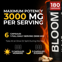Bloomeo grass-fed beef liver capsules highlighting iron-rich energy support.