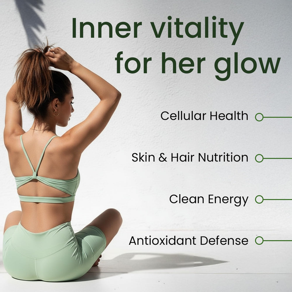Bloomeo glow blend supports hair, skin, nails and radiance