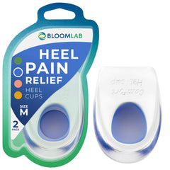 BloomLab gel heel cups instant relief for heel pain during long days