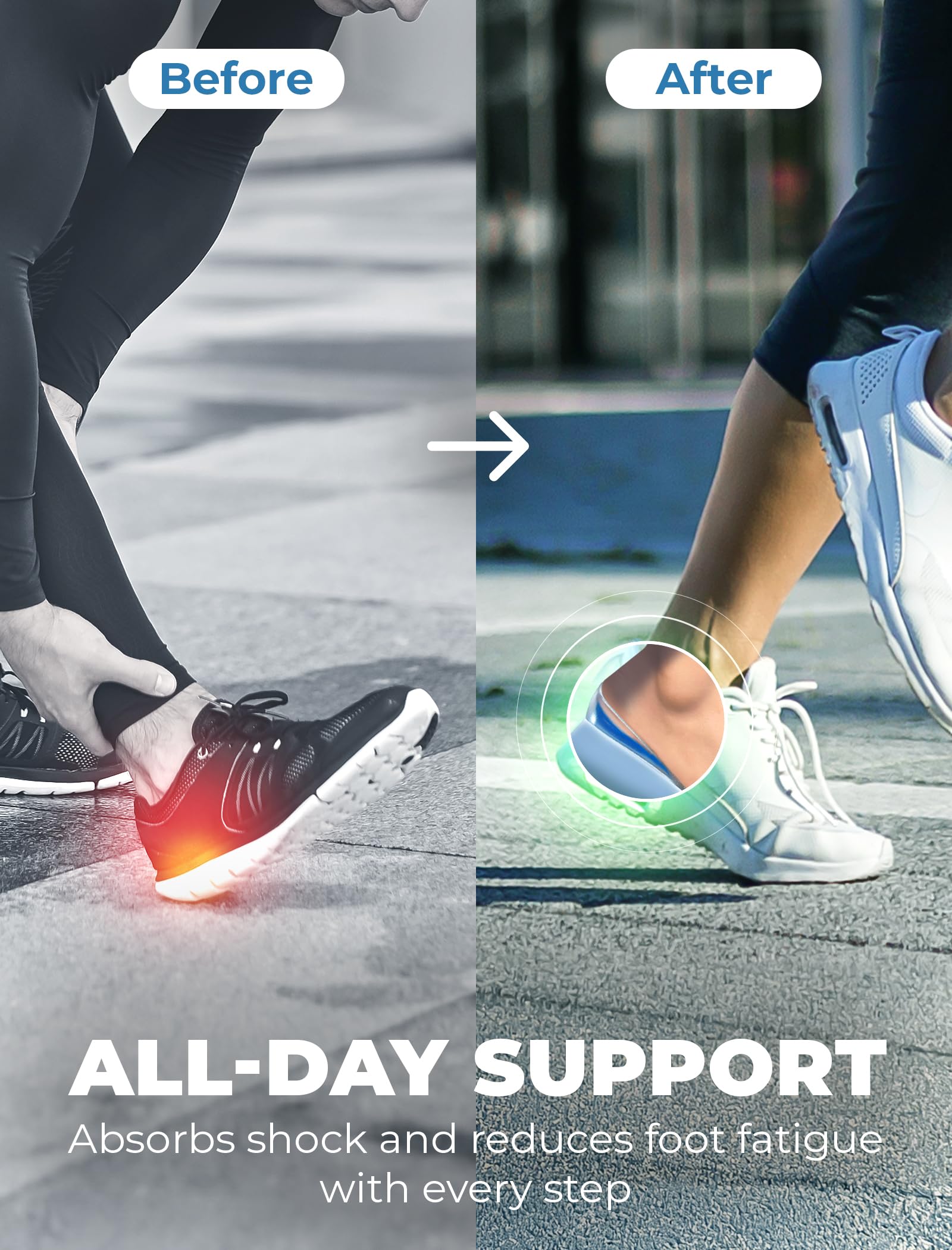 BloomLab soft gel comfort cushion all-day foot comfort
