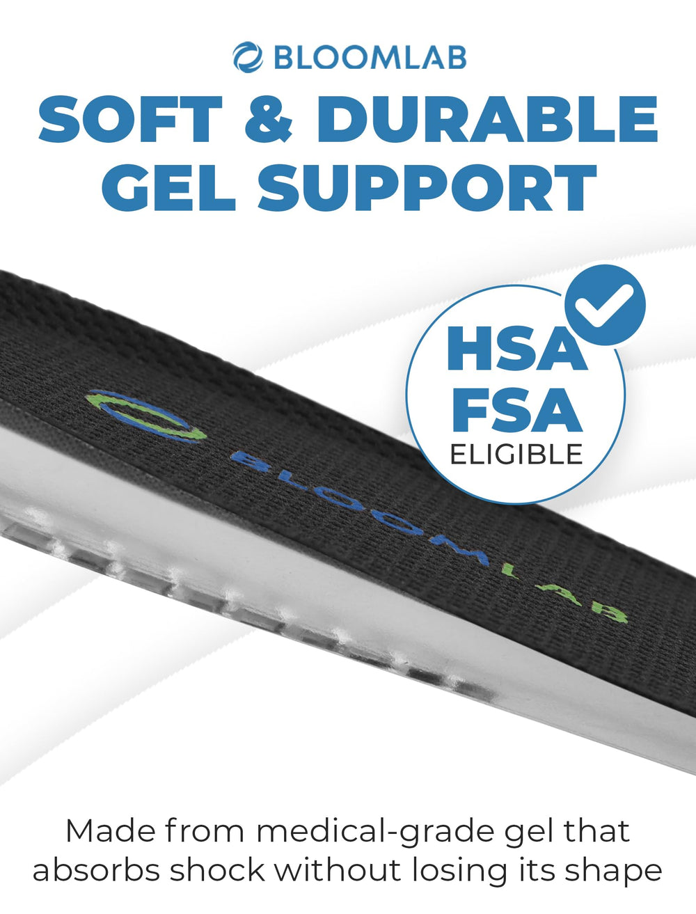 BloomLab washable and reusable heel lifts stay fresh between wears
