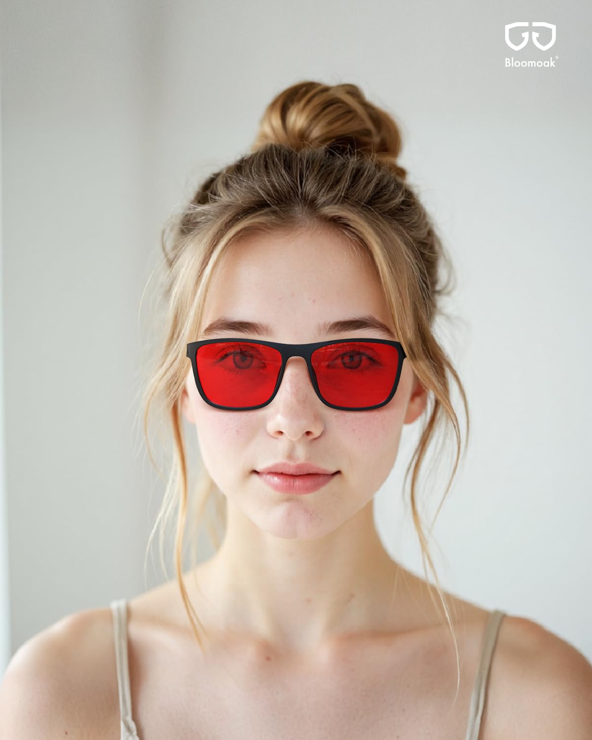 Bloomoak Dream Controller red glasses night-use setup for winding down