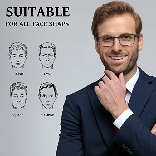 Close-up of BLS BLUES blue-light blocking lenses for readers