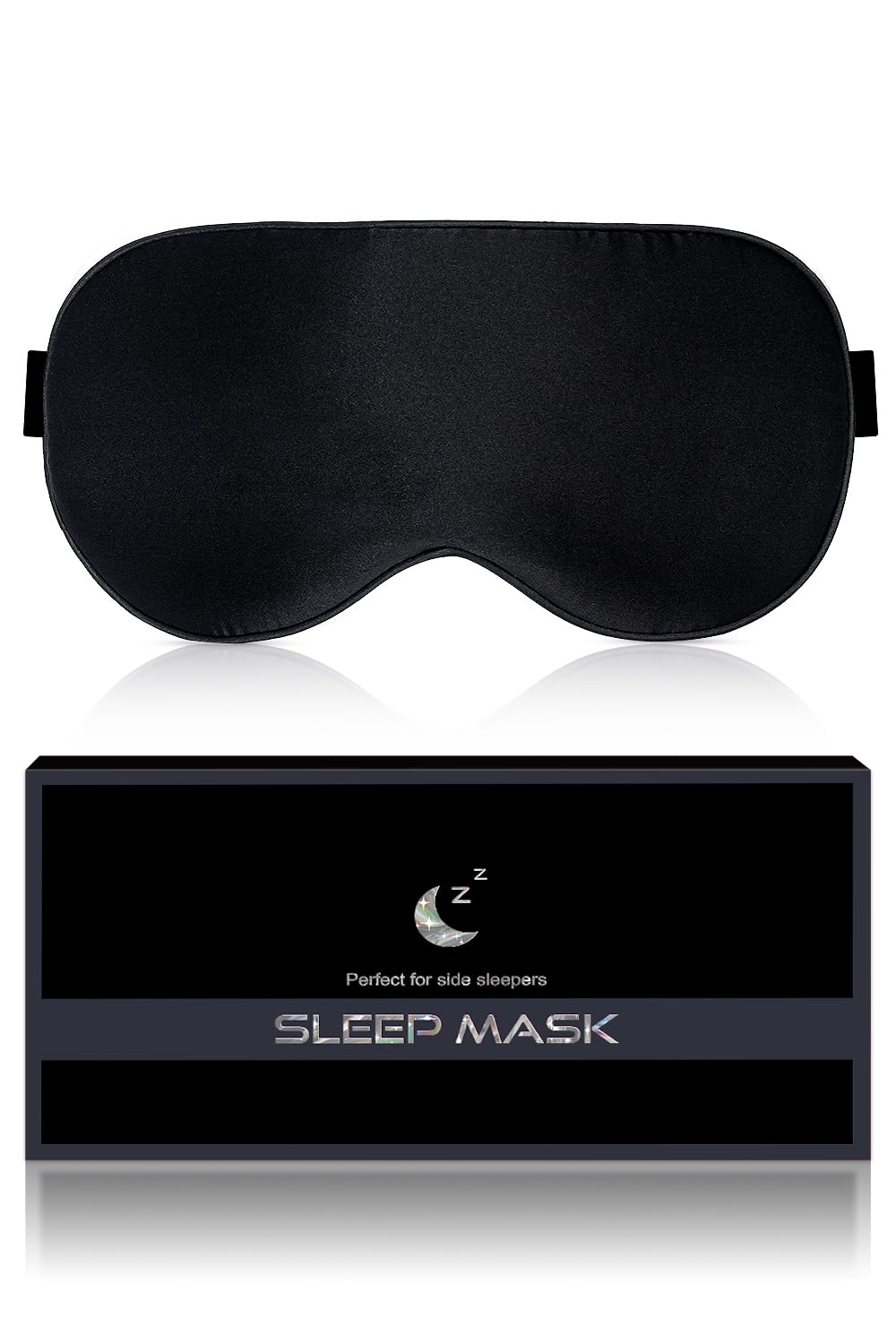 BLSSNZ Silk Sleep Mask, breathable mulberry silk for comfortable sleep.