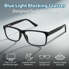 Blue Cut close-up frame design highlighting lightweight comfort for all-day wear.
