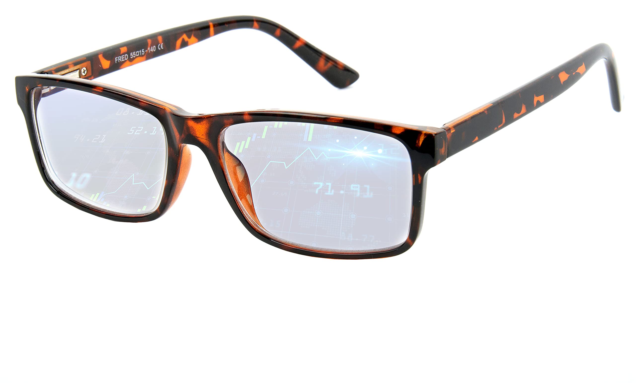 BLUE CUT blue light blocking glasses front view for daily screen protection and style.