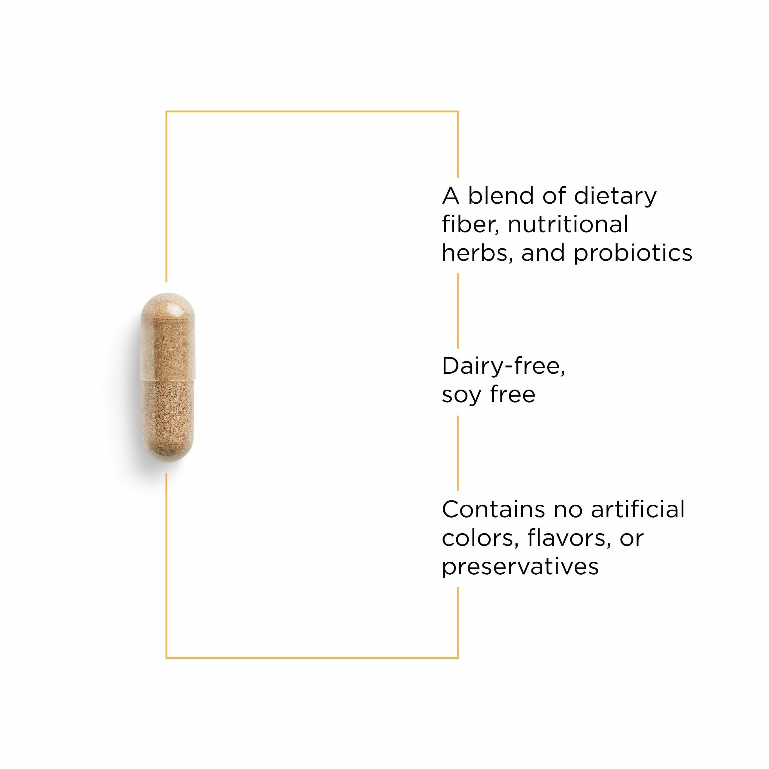 Blue Heron digestive supplement capsules close-up emphasizing GI support