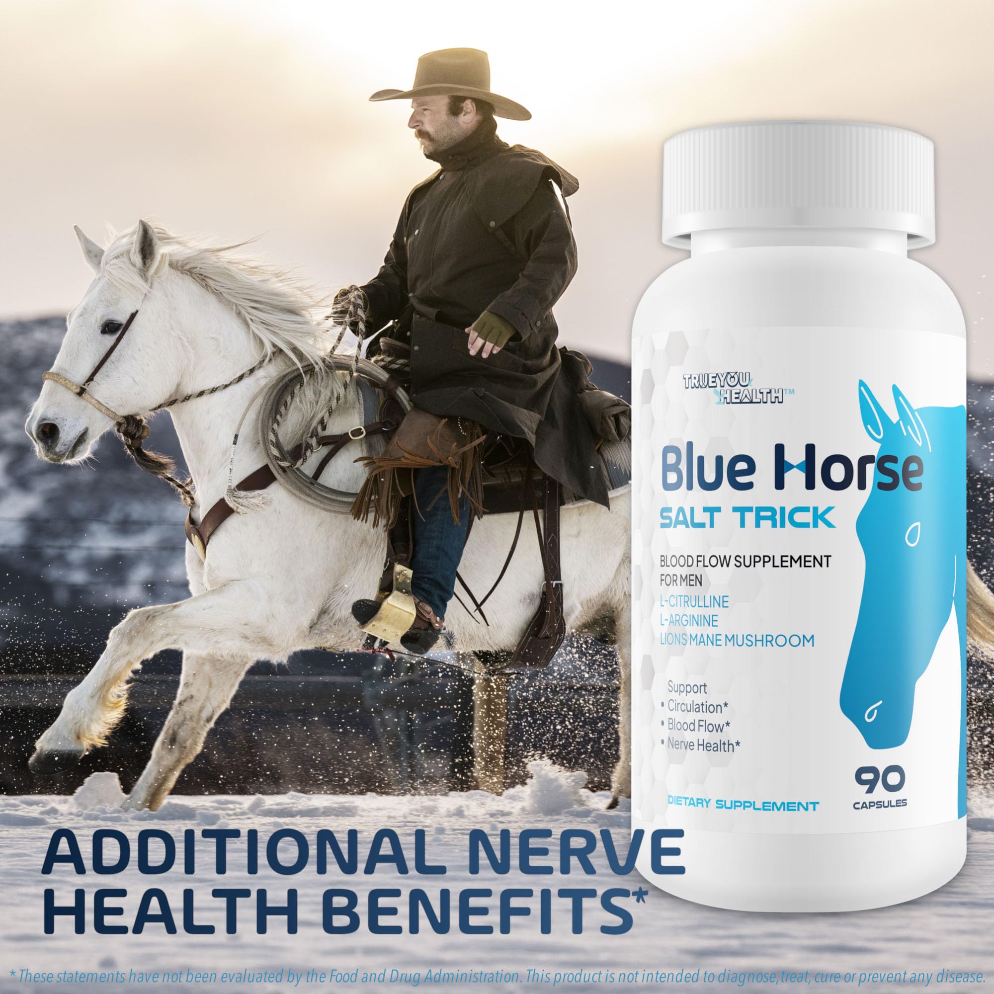 Blue Horse Salt Trick ingredients icon highlighting vitamins and amino acids.
