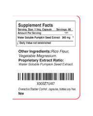 Blue Organix pumpkin seed extract ingredient image signaling natural bladder support potential