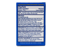 Blue Star Ointment 2oz label closeup showing soothing itch relief guidance.