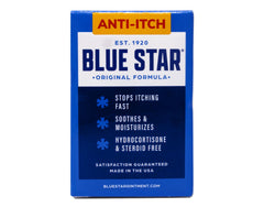Blue Star Ointment cream texture closeup showing creamy consistency for gentle application.