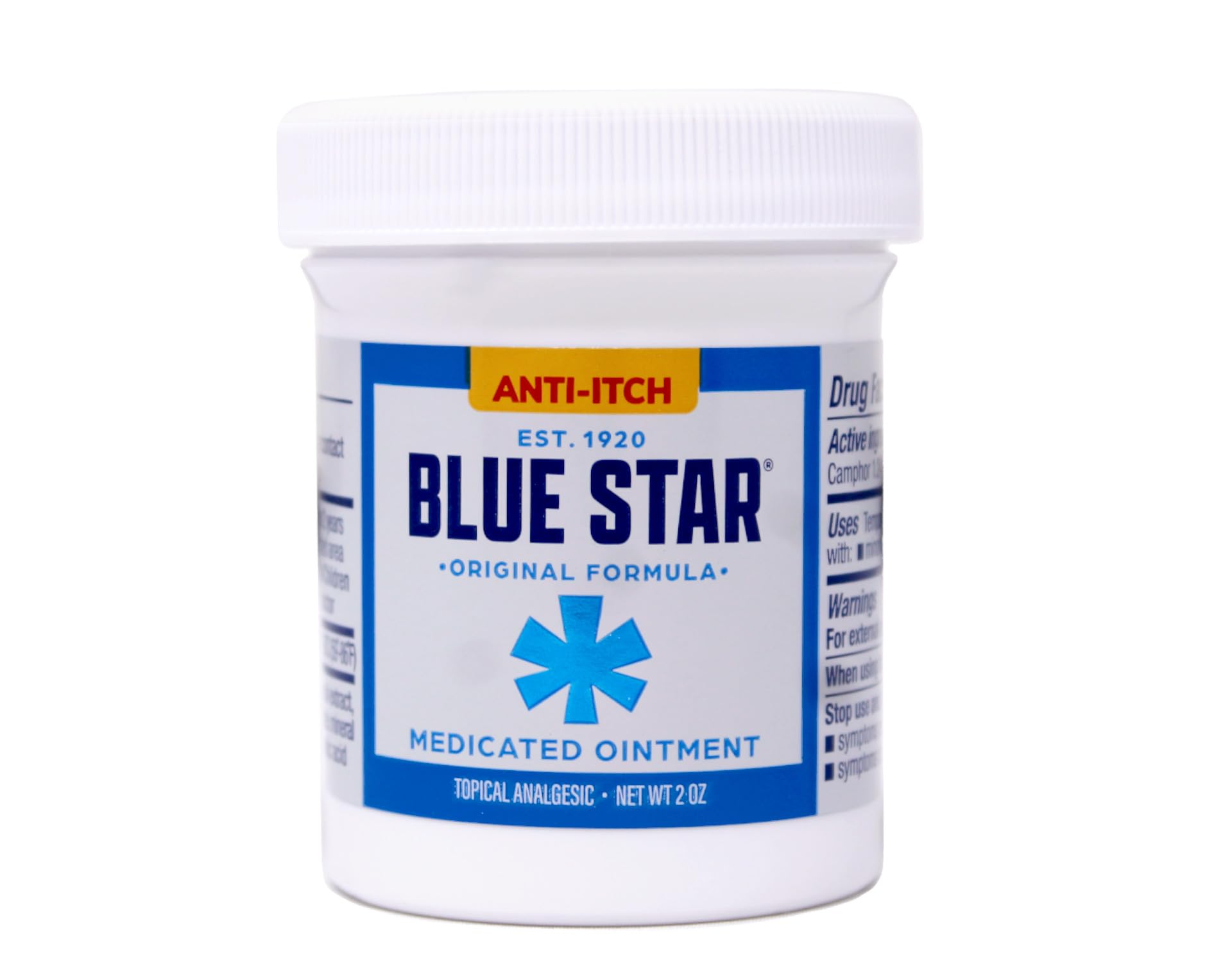 Blue Star Ointment texture shows smooth absorption on skin.